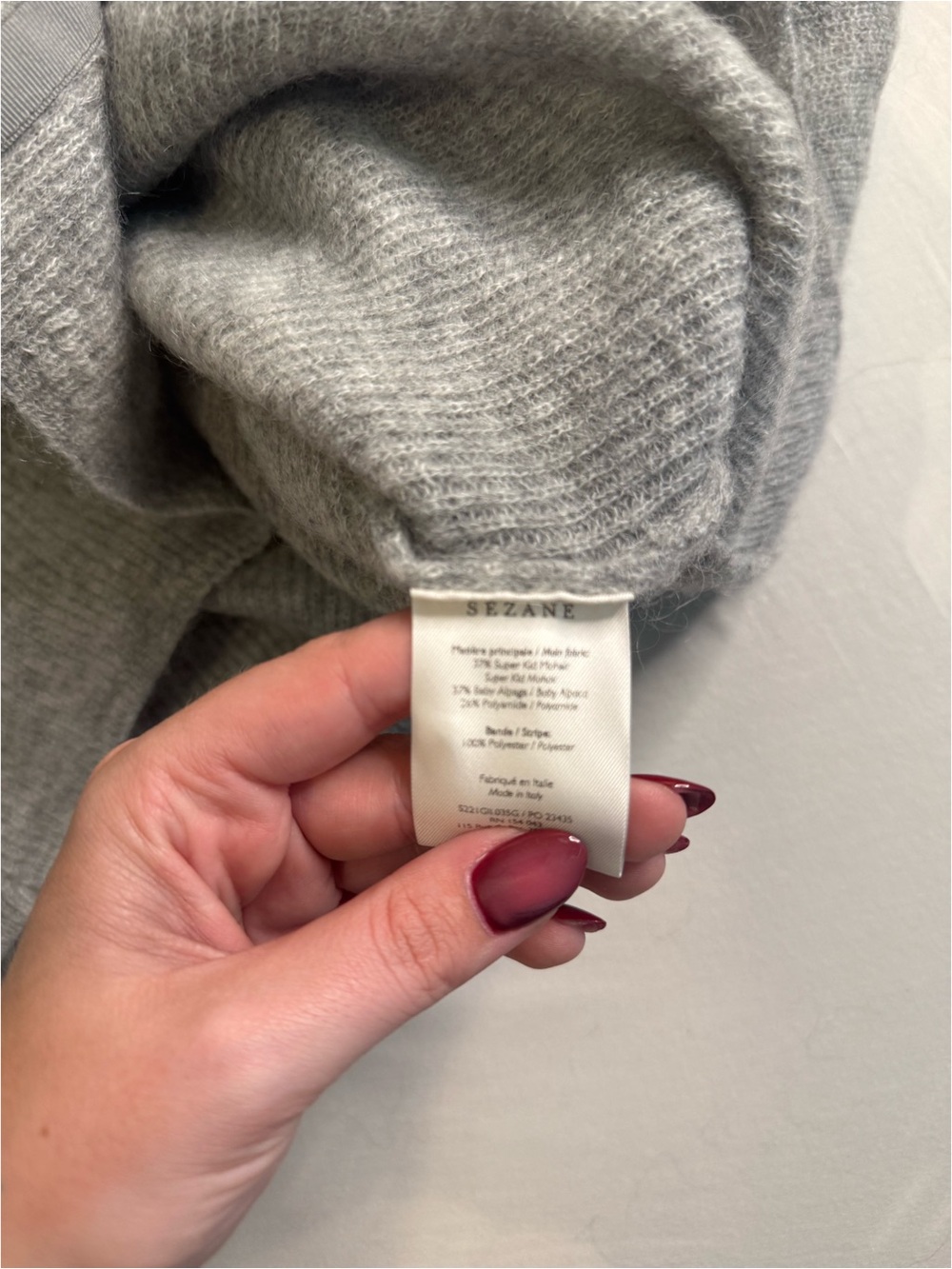 Gray Button-Front Women’s Sweater Cardigan - Picture 4 of 4